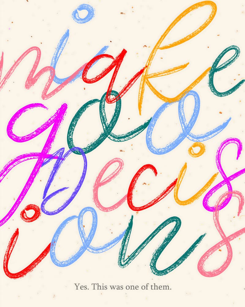 Colorful Decisions by Uma Gokhale — canvas wall art