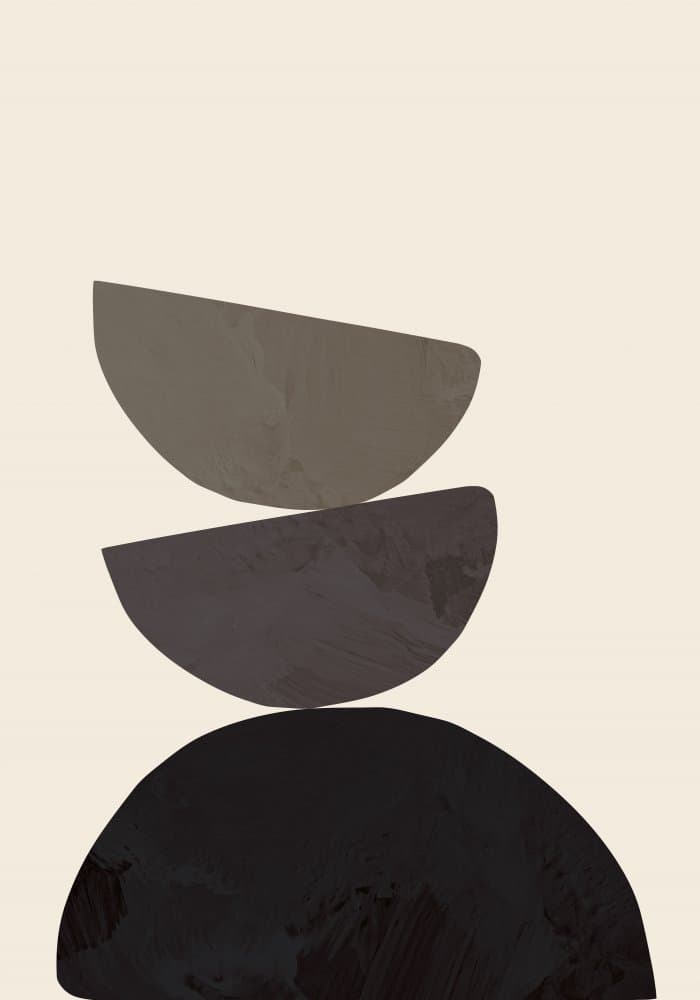 Earthy Abstract Balance by Old Artists Studio — canvas wall art