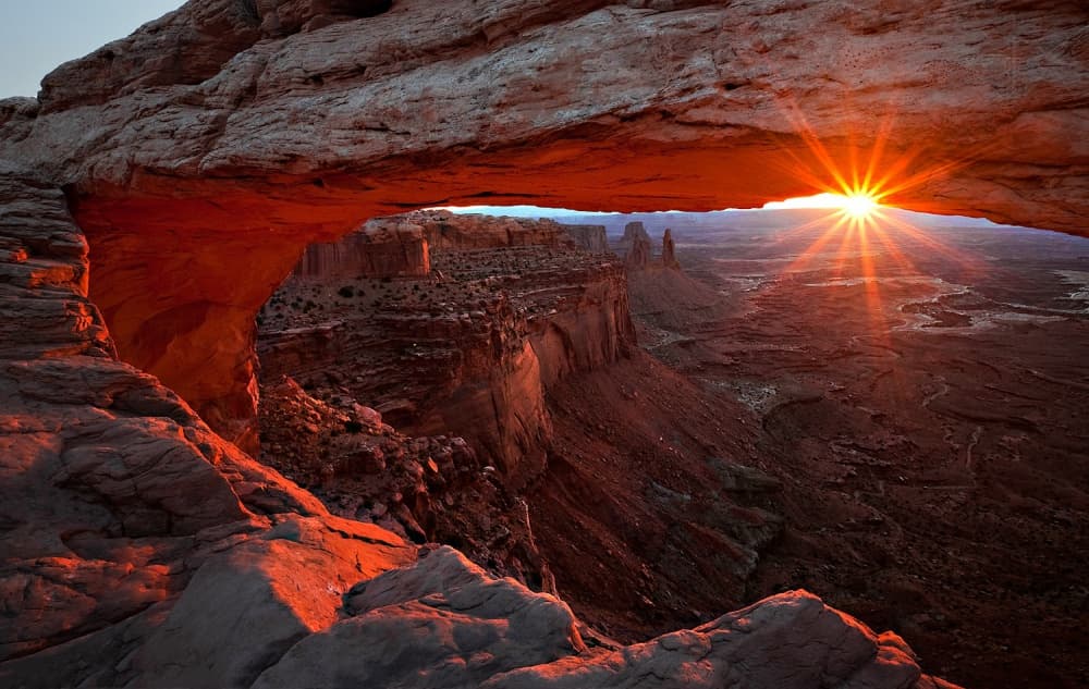 Mesa Arch Sunrise Glow by Barbara Read — canvas wall art