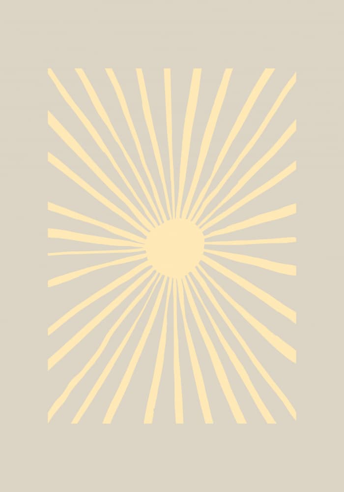 Abstract Sun Glow by Old Artists Studio — canvas wall art