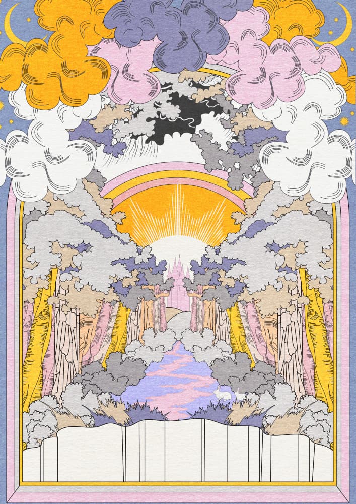 Bunny Land by OMG Kitty — canvas wall art