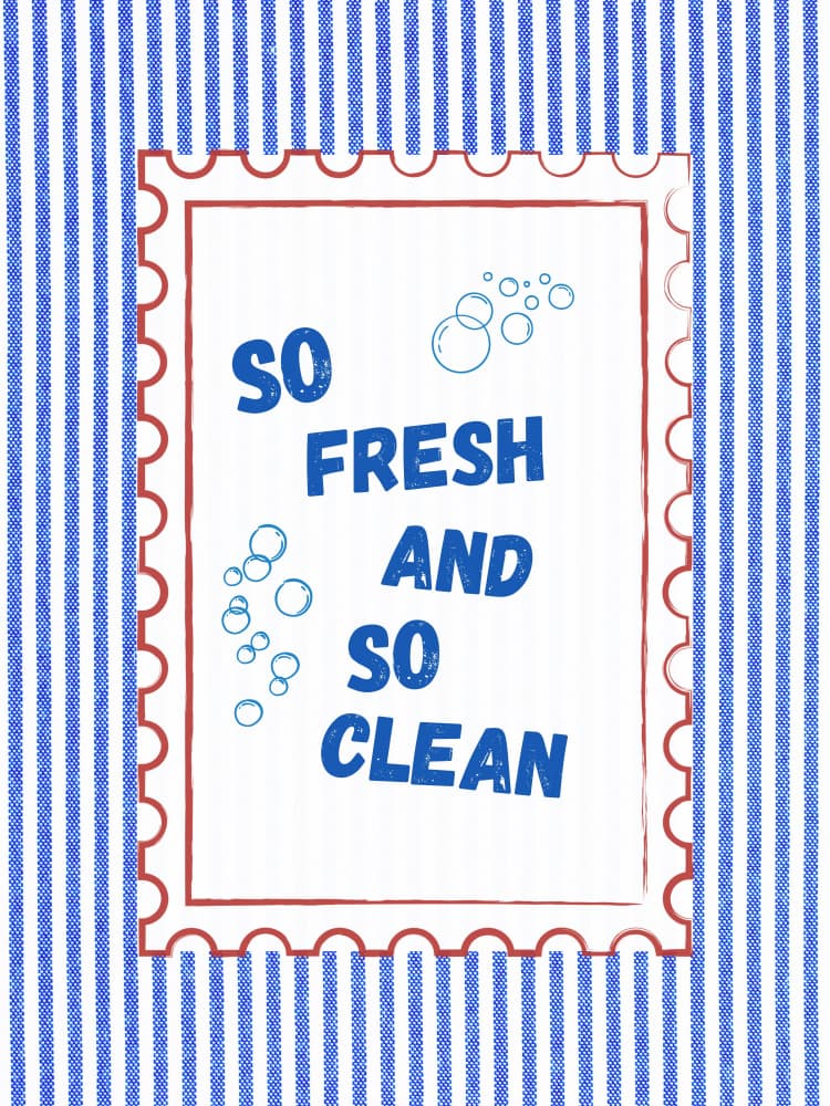 So Fresh So Clean by Jolly and Dash — canvas wall art