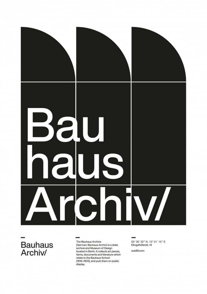 Abstract Typographic Architecture by David Vineïs — canvas wall art