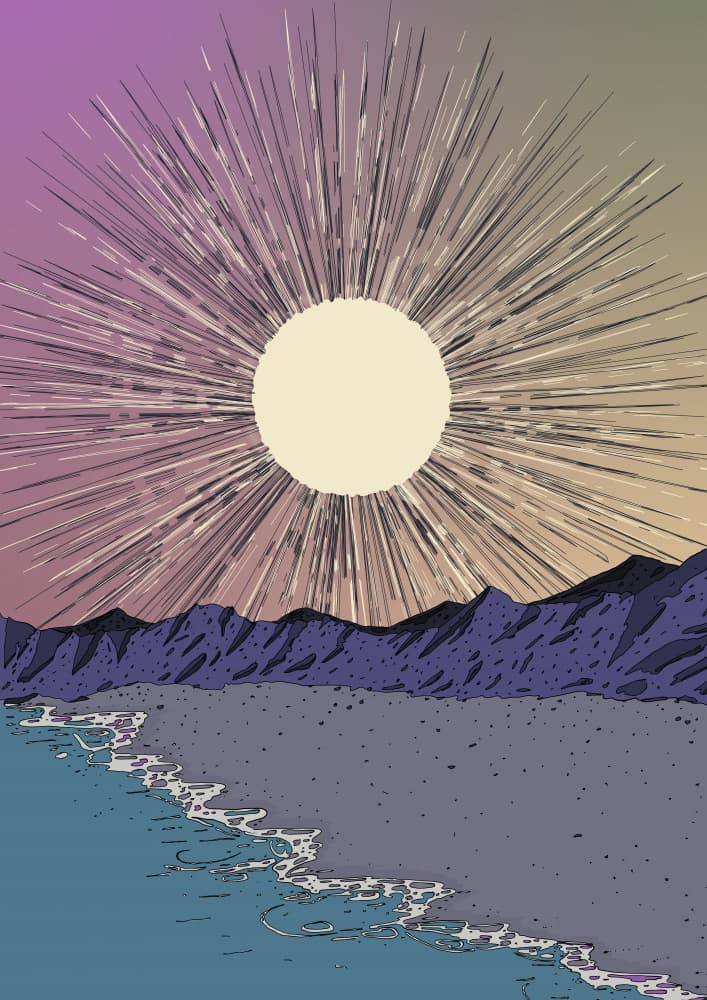 Serene Beach Sunrise by Nicholas — canvas wall art