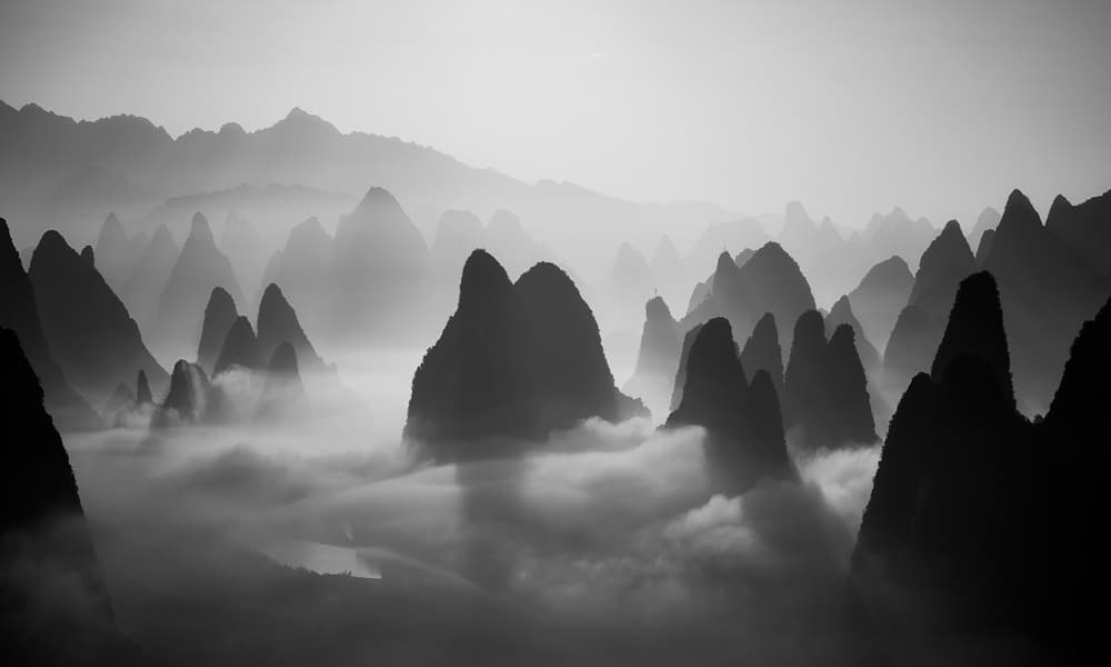 Misty Karst Mountains by Fabrizio Massetti — canvas wall art