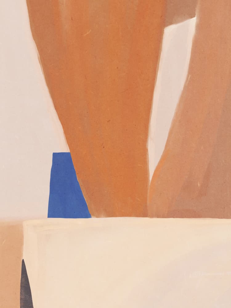 Minimalist Warm Forms by Little Dean — canvas wall art
