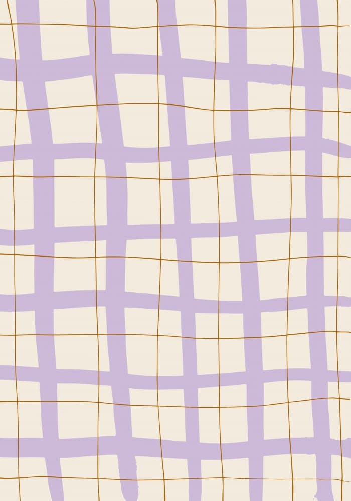 Soft Lavender Grid by Old Artists Studio — canvas wall art