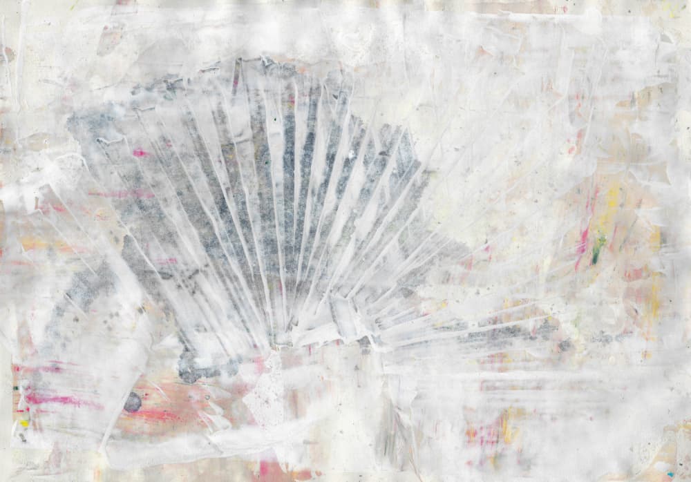 Faded Fan Abstract by Annick — canvas wall art