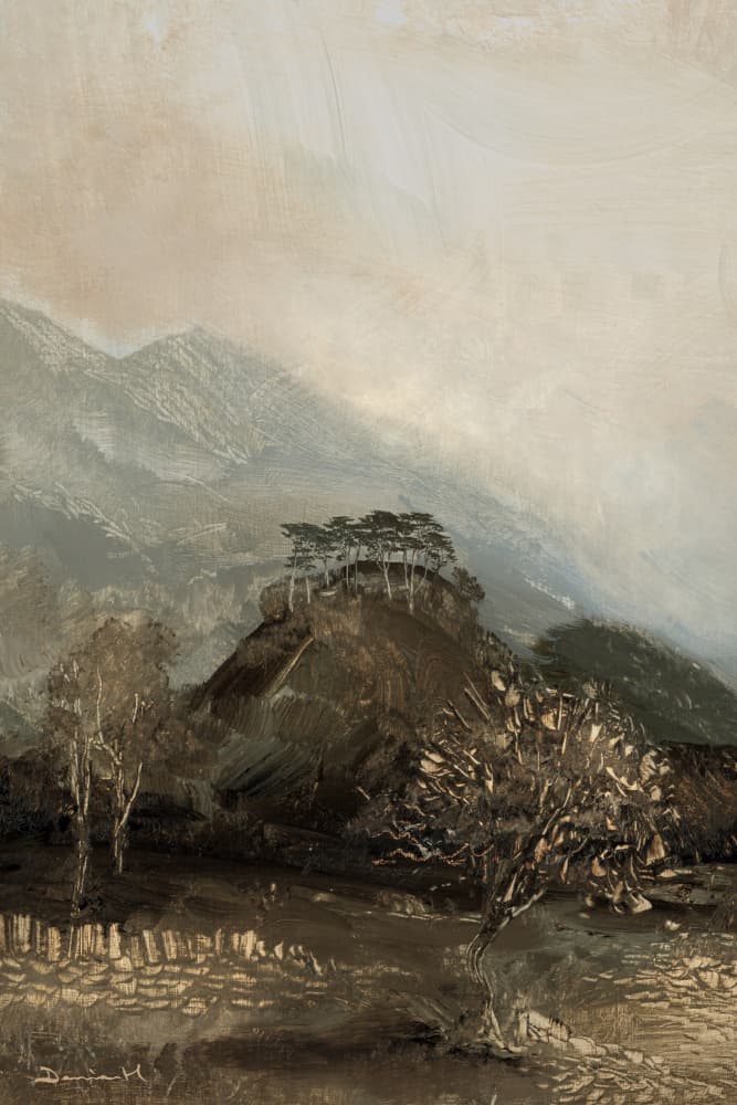 Tor Mist by Dan Hobday — canvas wall art