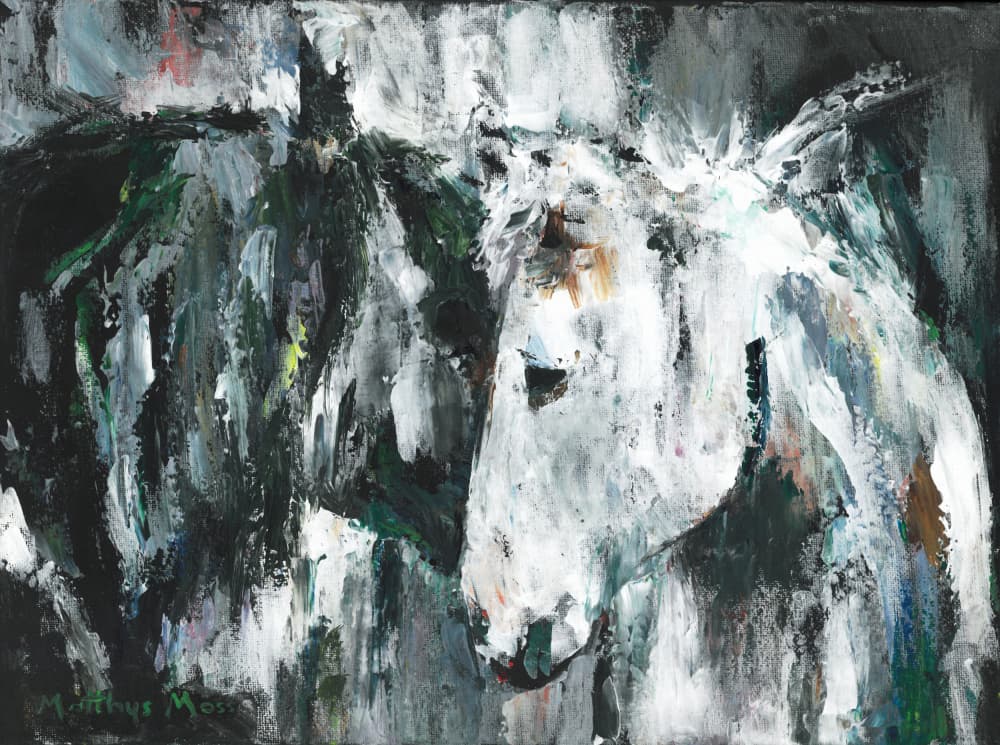 Expressive Horse Bond by Matthys Moss — canvas wall art