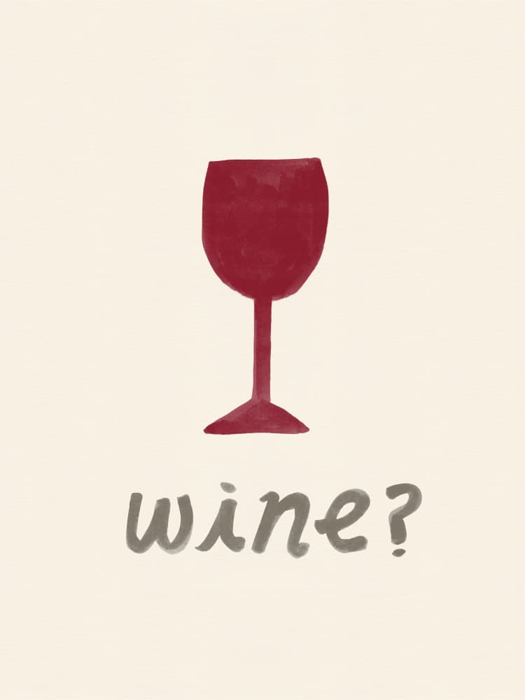 Wine Time? by NewLayer Studio — canvas wall art