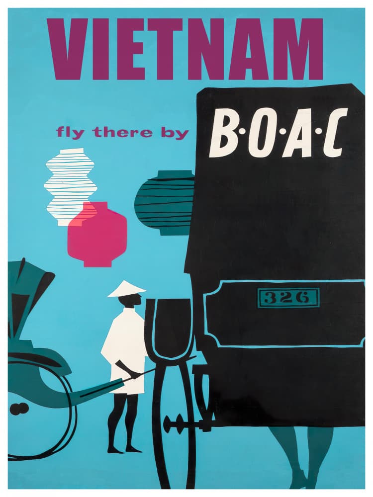 Vintage Vietnam Travel by Chad Hyde — canvas wall art