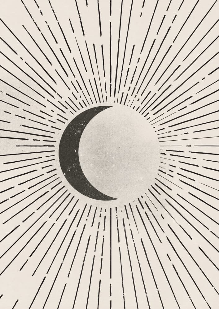 Bohemian Sun Moon by Nicholas — canvas wall art