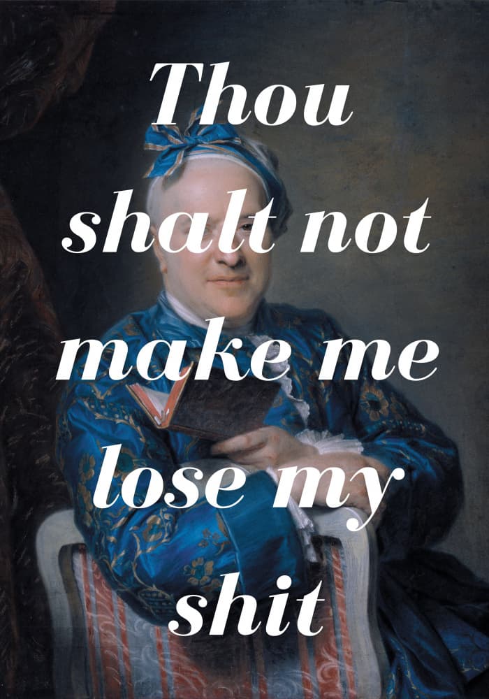 Sarcastic Gentleman Portrait by Athene Fritsch — canvas wall art