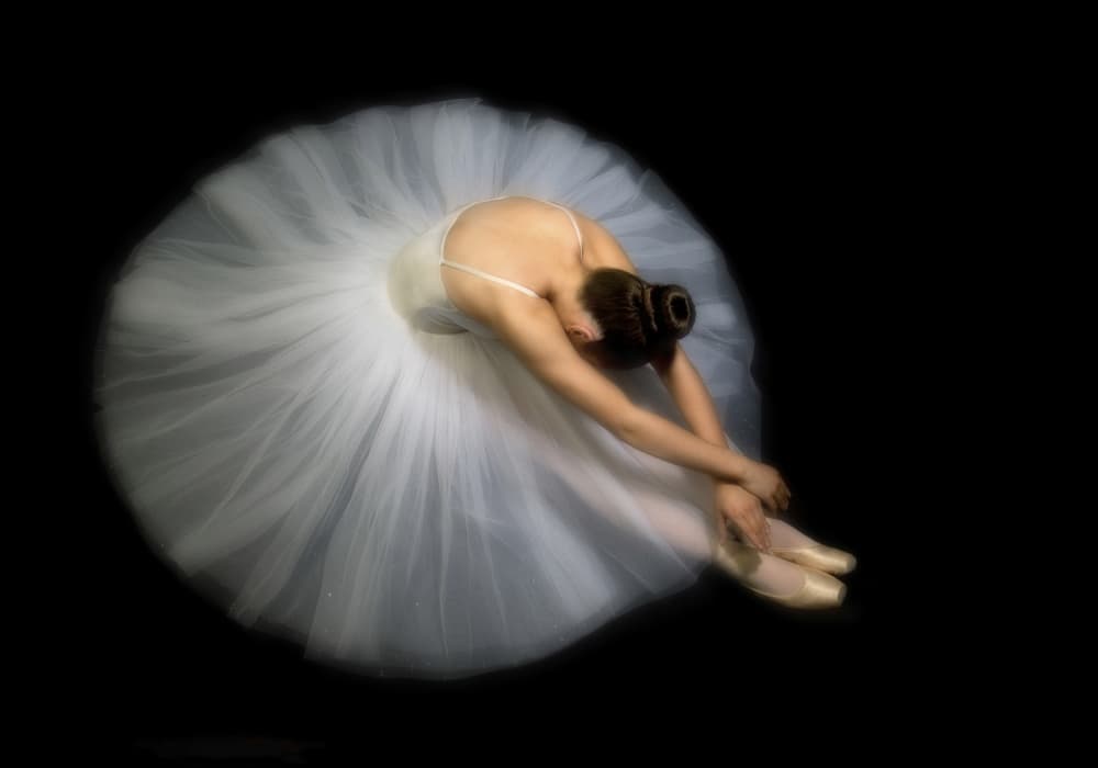 Elegant Ballerina Pose by Pauline Pentony MA ARPS DPAGB — canvas wall art