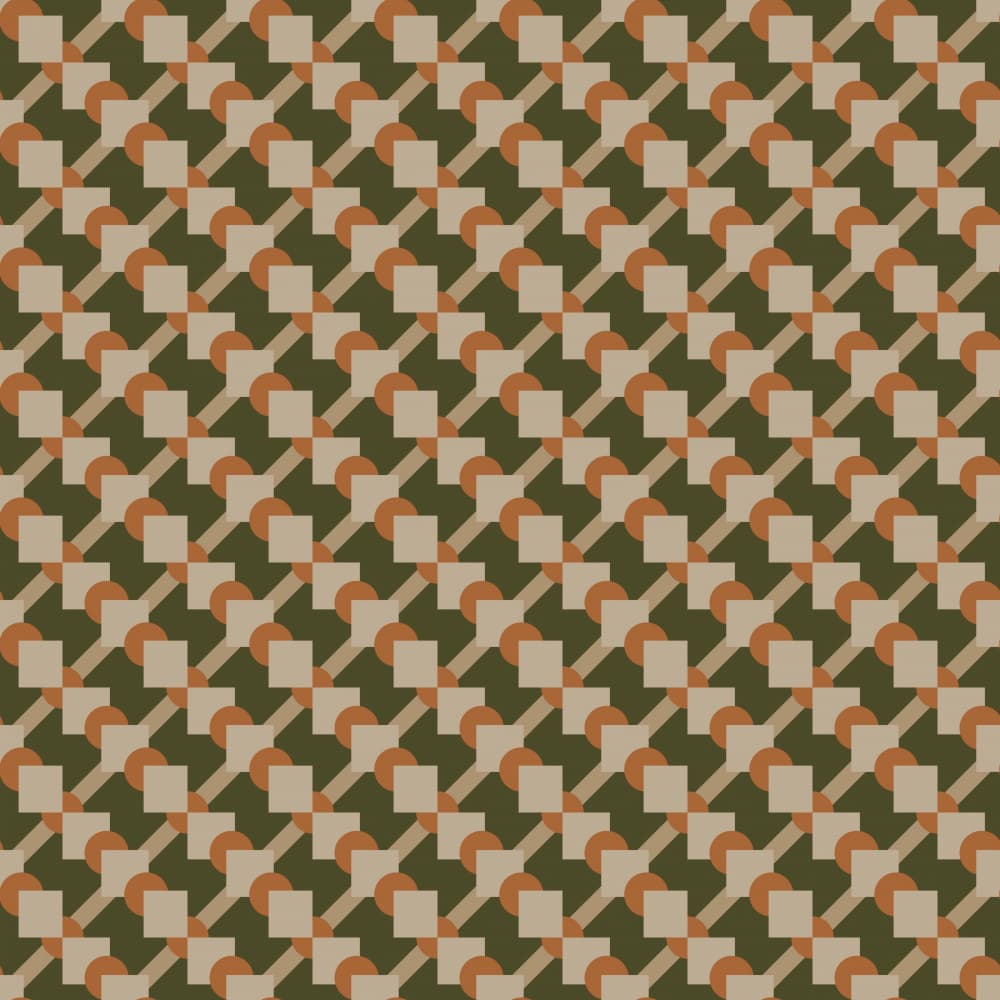 Green Geometric Pattern by Little Dean — canvas wall art