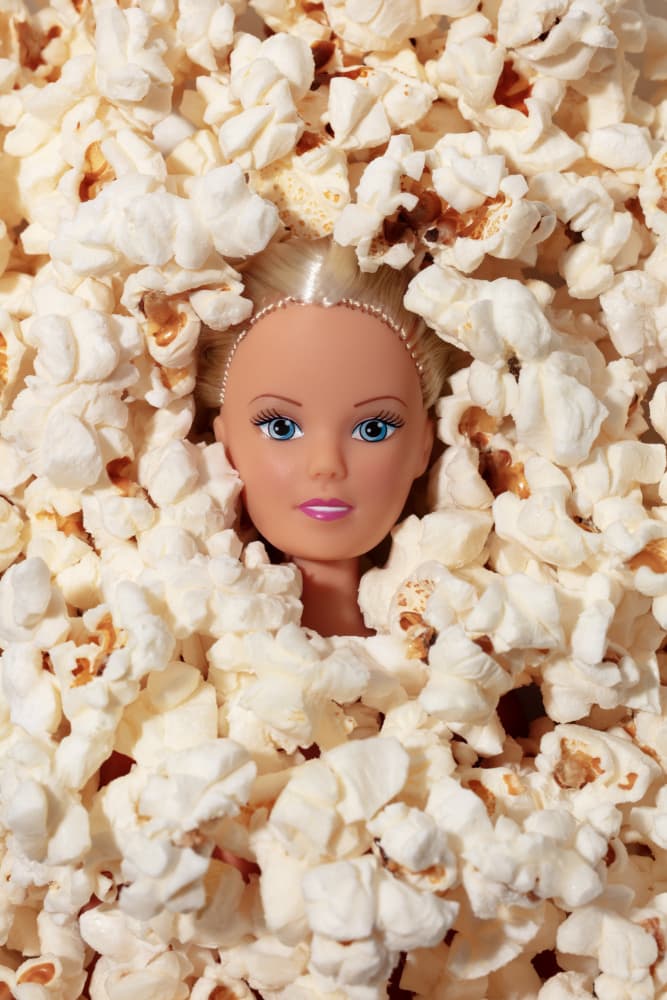Playful Popcorn Doll by Julia Ramiro — canvas wall art