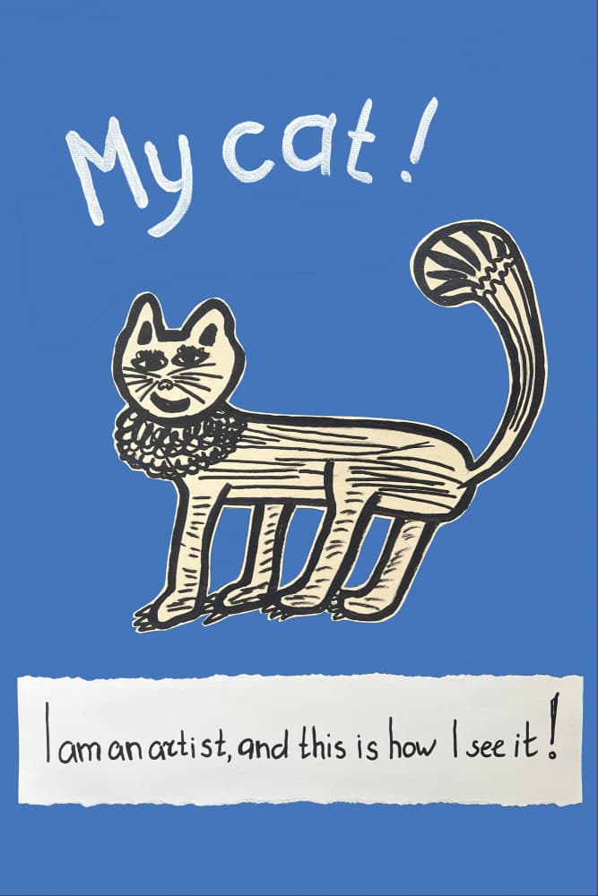 My Cat By An Artist by Marina Kozyr — canvas wall art
