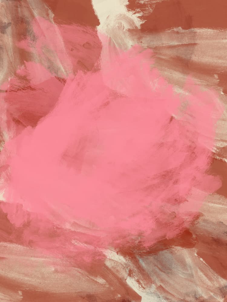 Blush Brown Abstract by Dina Dankers — canvas wall art