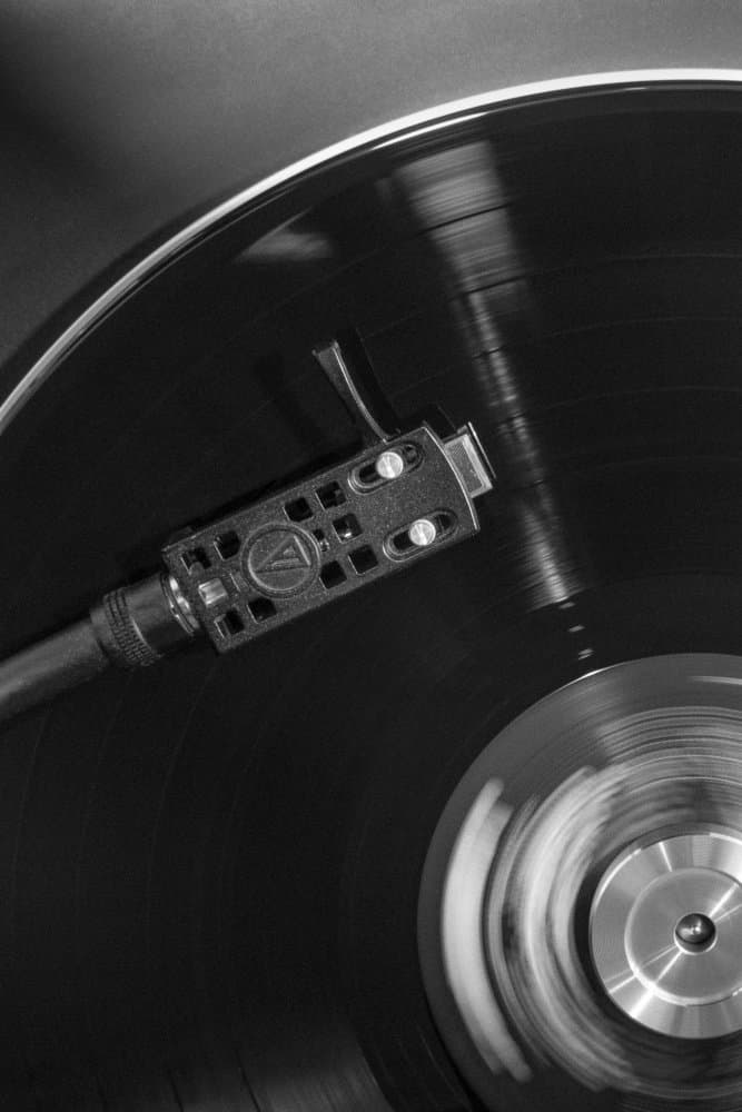 Spinning Vinyl Record by Old Artists Studio III — canvas wall art