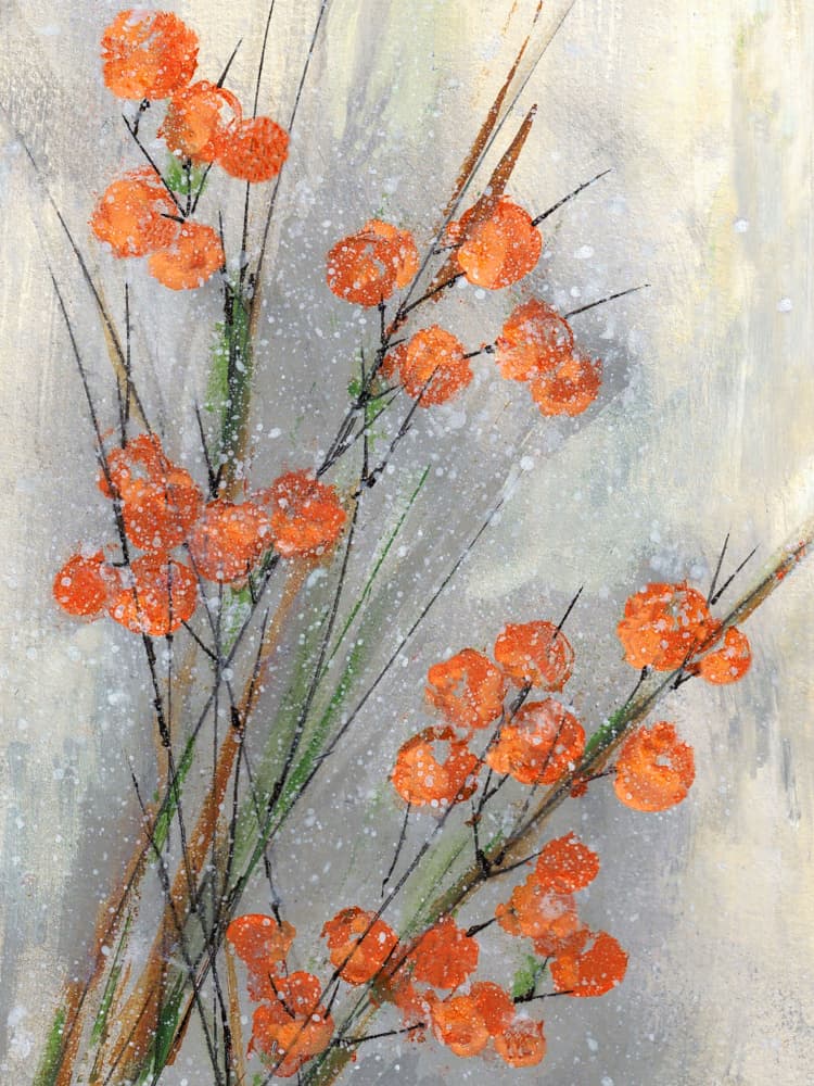 Vibrant Winter Berries by Lori Ann Folz — canvas wall art