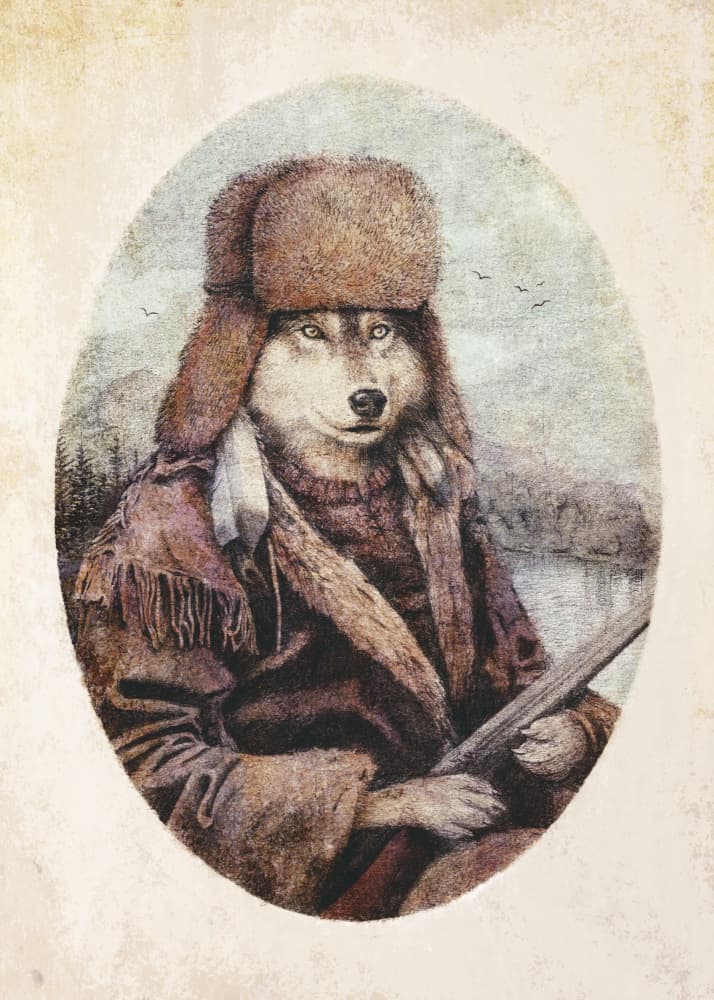 The Huntsman Wolf by Mike Koubou — canvas wall art