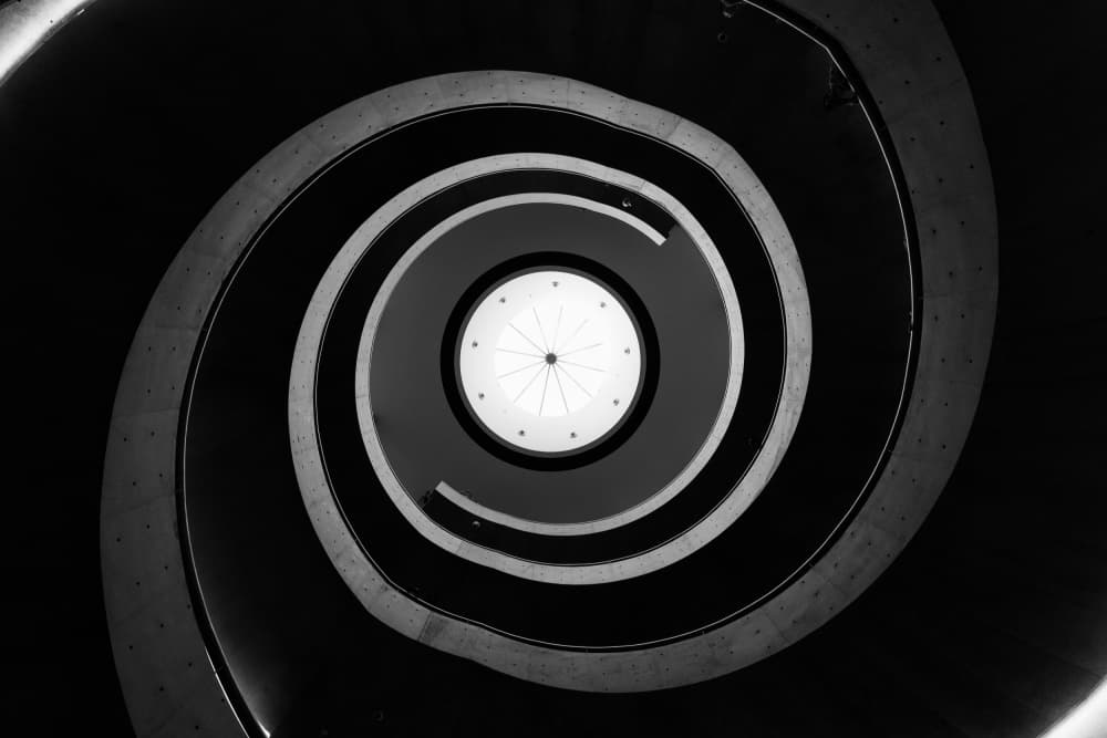 Spiral Staircase Abstract by Zewen Huang — canvas wall art