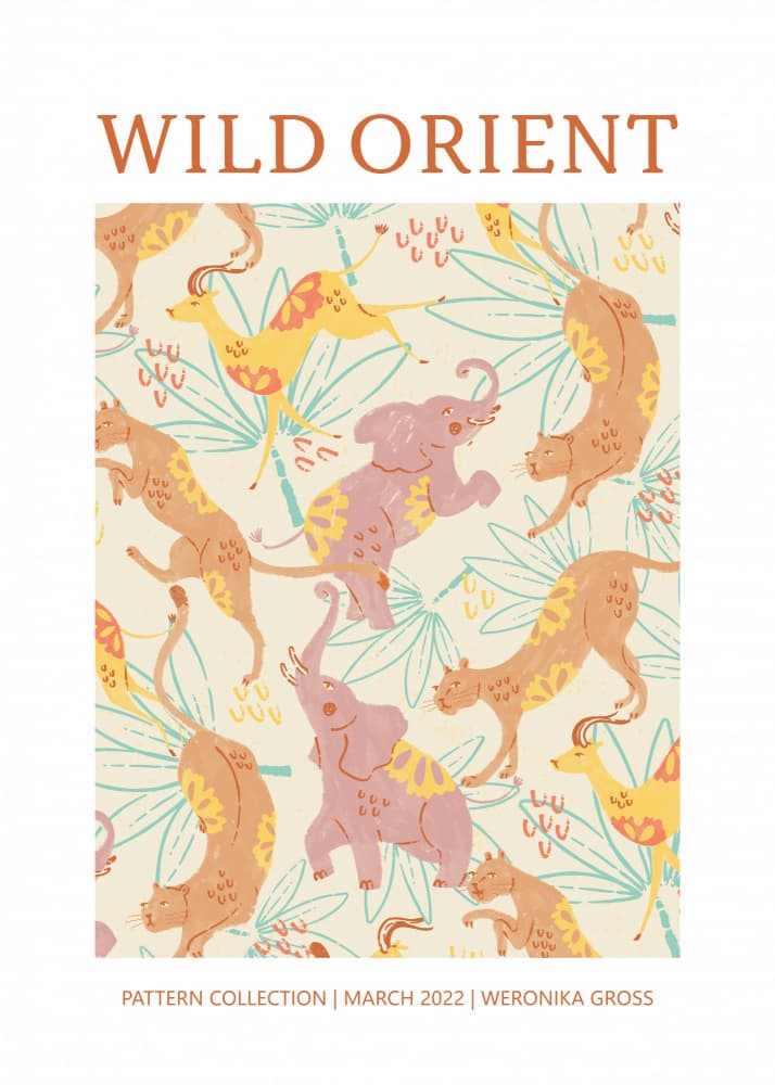 Wild Orient Pattern by Weronika Gross — canvas wall art