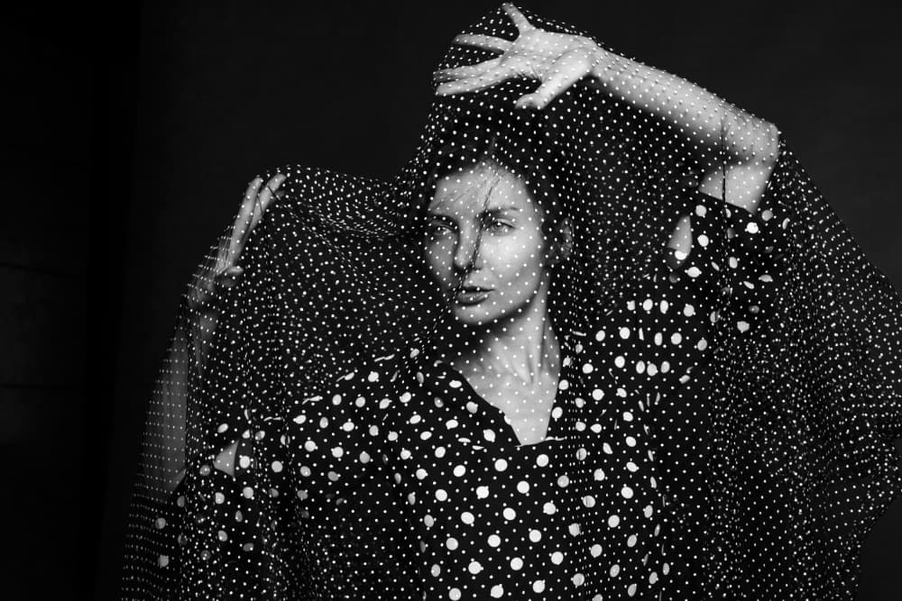 Elegant Polka Dot Style by Shuki Laufer — canvas wall art