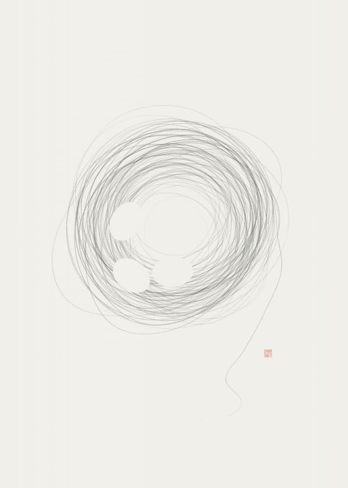 Abstract Nest Circles by Thoth Adan — canvas wall art