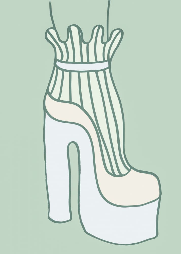 Chic Ruffled Platform by Old Artists Studio — canvas wall art