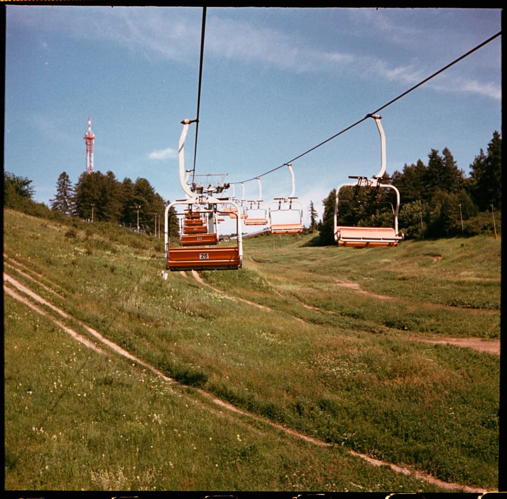 Summer Mountain Chairlift by Patryk Krygowski — canvas wall art