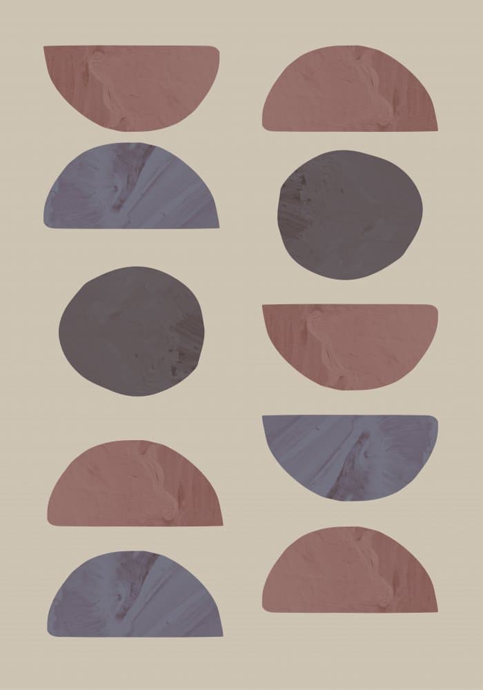 Muted Geometric Forms by Old Artists Studio — canvas wall art