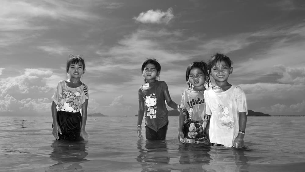 Island Children by Chan Kim — canvas wall art