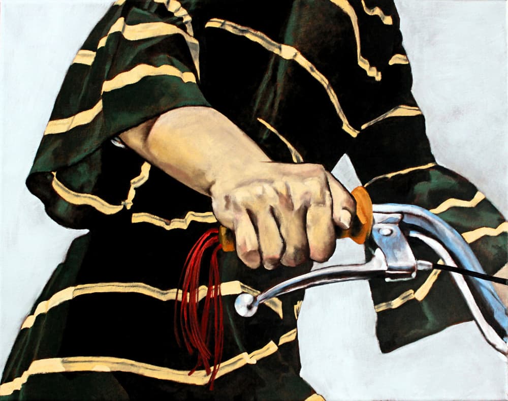 The Cyclist's Grip by Duane A. Brown — canvas wall art