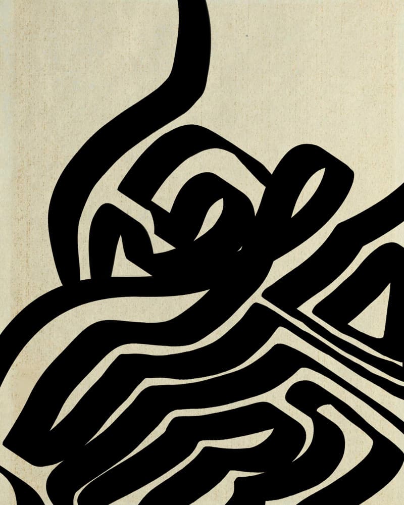 Bold Abstract Curves by Josie George — canvas wall art