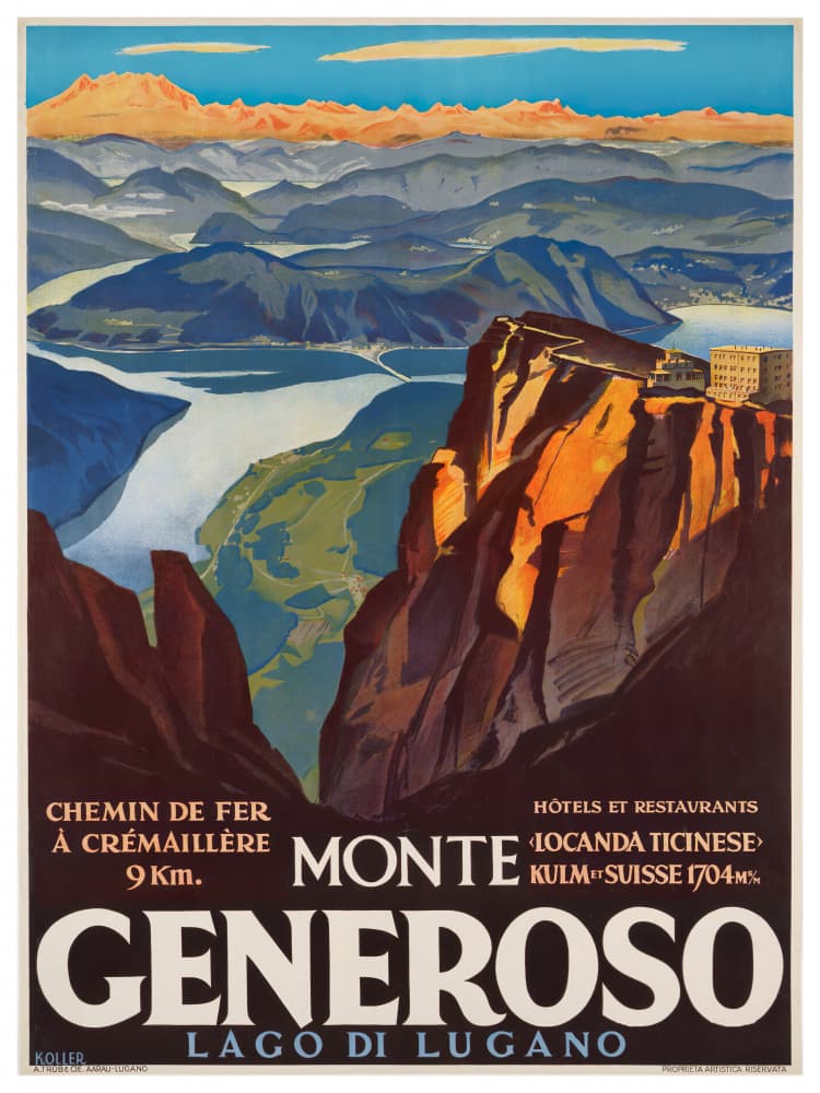 Vintage Monte Generoso View by Chad Hyde — canvas wall art
