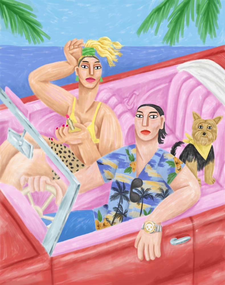 La Classe À Palavas by Cépé — canvas wall art