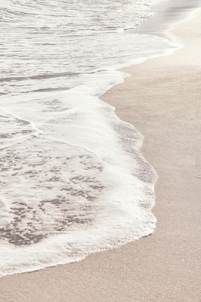 Calm Beach Waves by Old Artists Studio III — canvas wall art