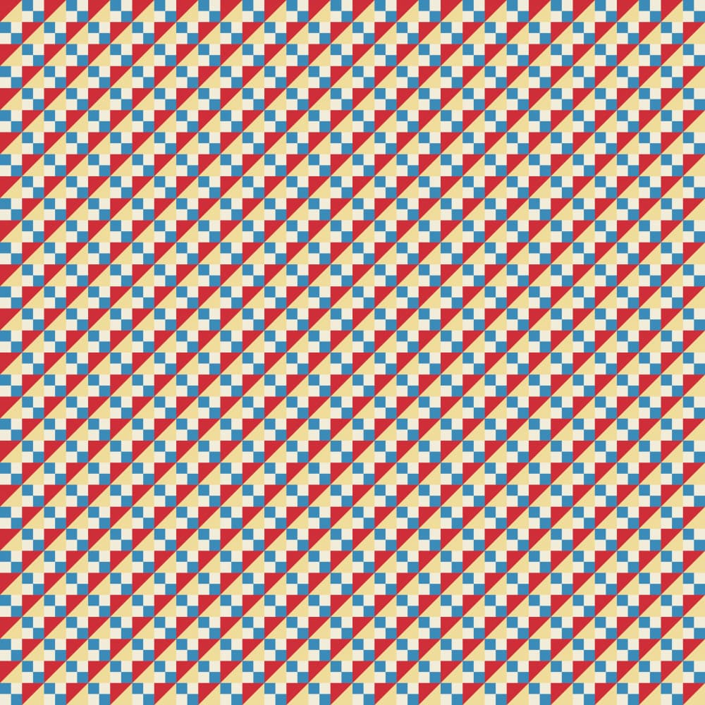 Retro Geometric Pattern by Little Dean — canvas wall art