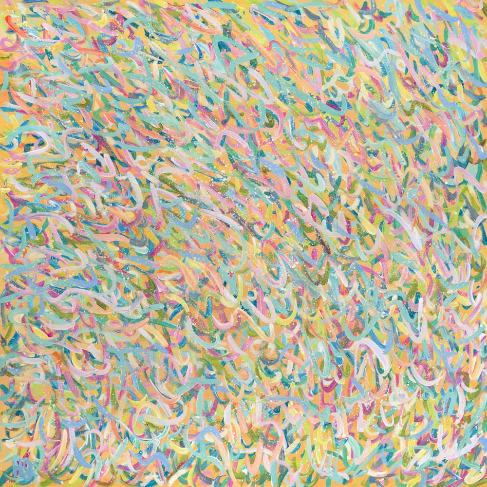 Pastel Abstract Flow by Helen Joynson — canvas wall art