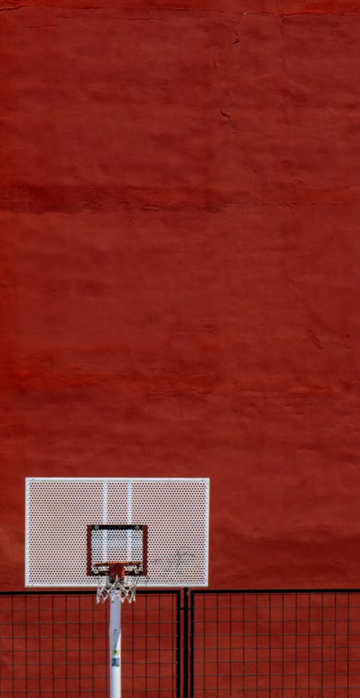 Bold Red Hoop by Michael Bangiev — canvas wall art