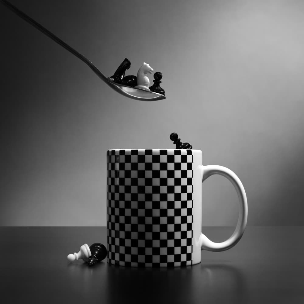 Strategic Chess Mug by Victoria  Glinka — canvas wall art