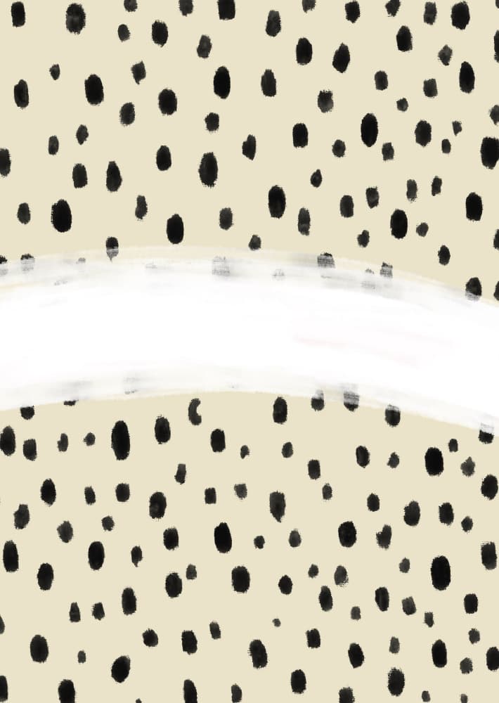 Organic Beige Dot Pattern by Ute Arnold — canvas wall art