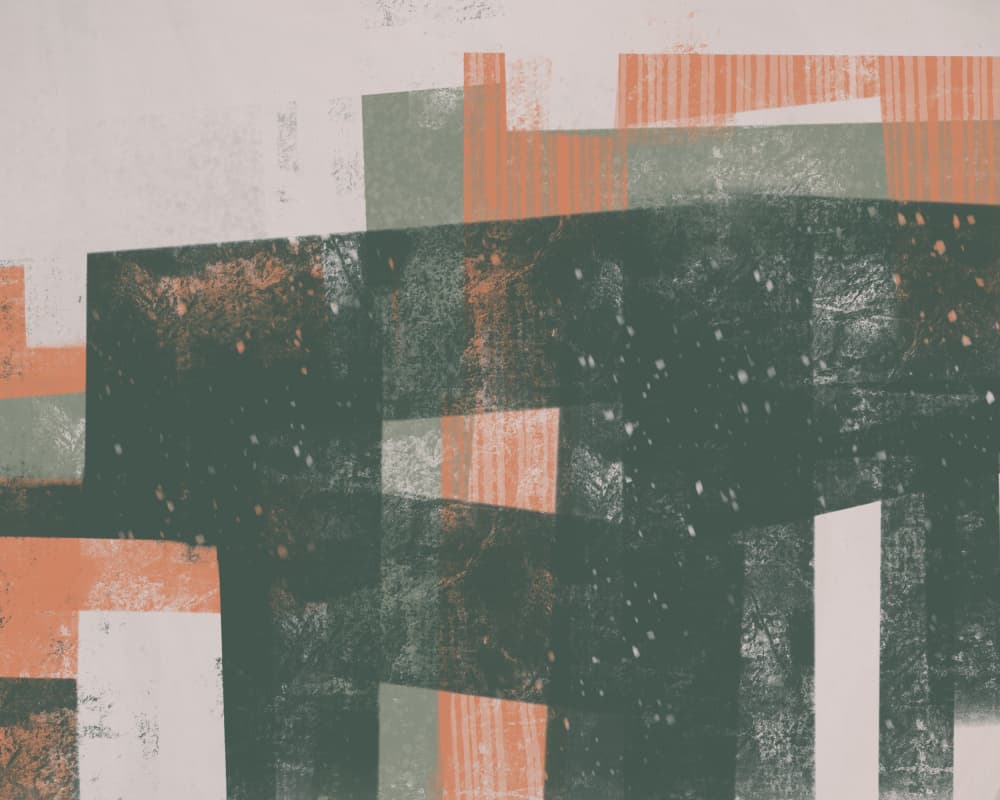 Abstract Geometric Layers by MANSI SAXENA — canvas wall art