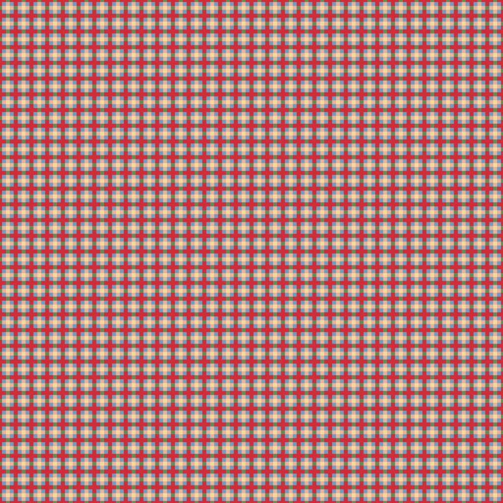 Rustic Red Beige Plaid by Little Dean — canvas wall art