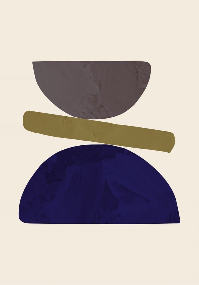 Balanced Geometric Shapes by Old Artists Studio — canvas wall art