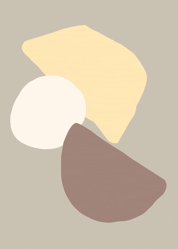 Soft Abstract Shapes by Old Artists Studio — canvas wall art
