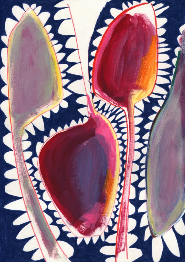 Vibrant Abstract Forms by Jenja Braun — canvas wall art