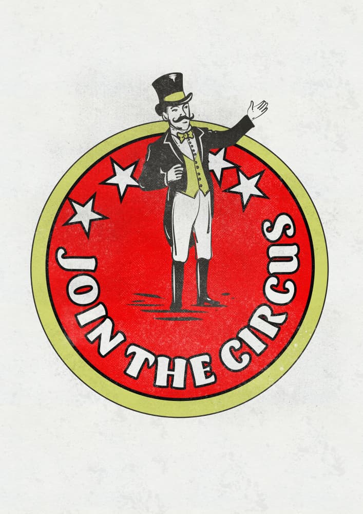 Join The Circus by Nicholas — canvas wall art